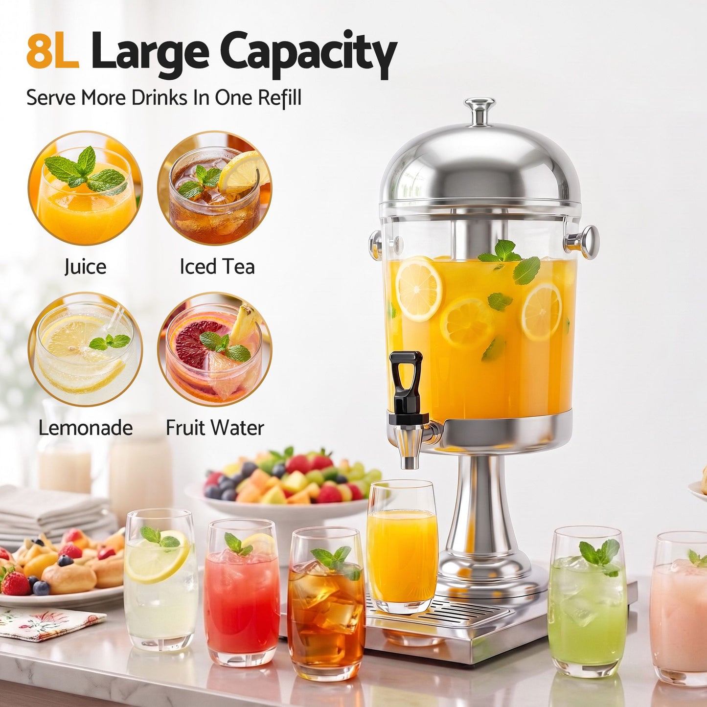 5-Star Chef 8L Beverage Dispenser