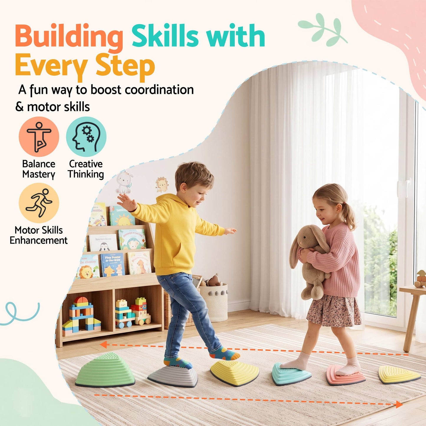 Keezi Stepping Stones - 6 Pack