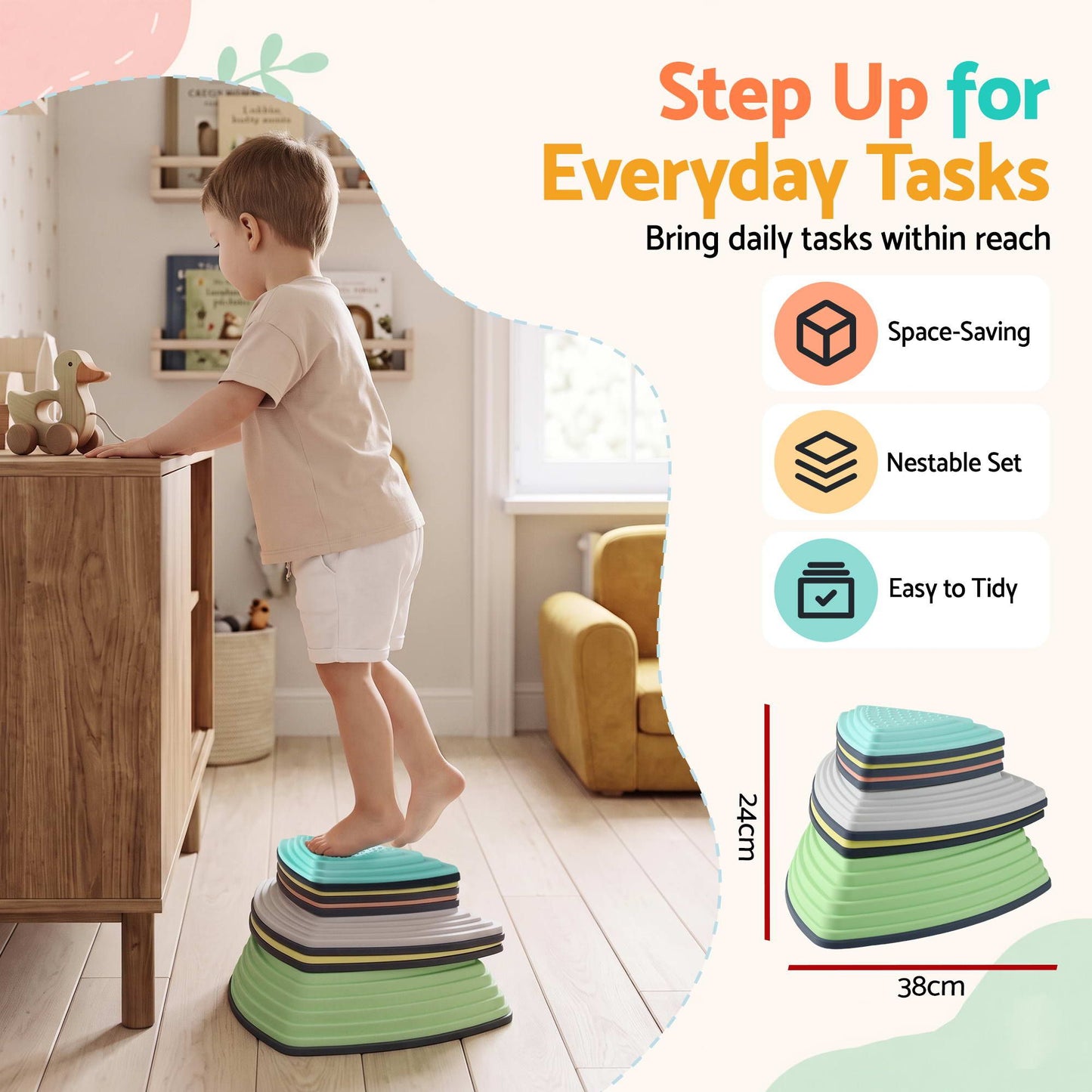 Keezi Stepping Stones - 6 Pack