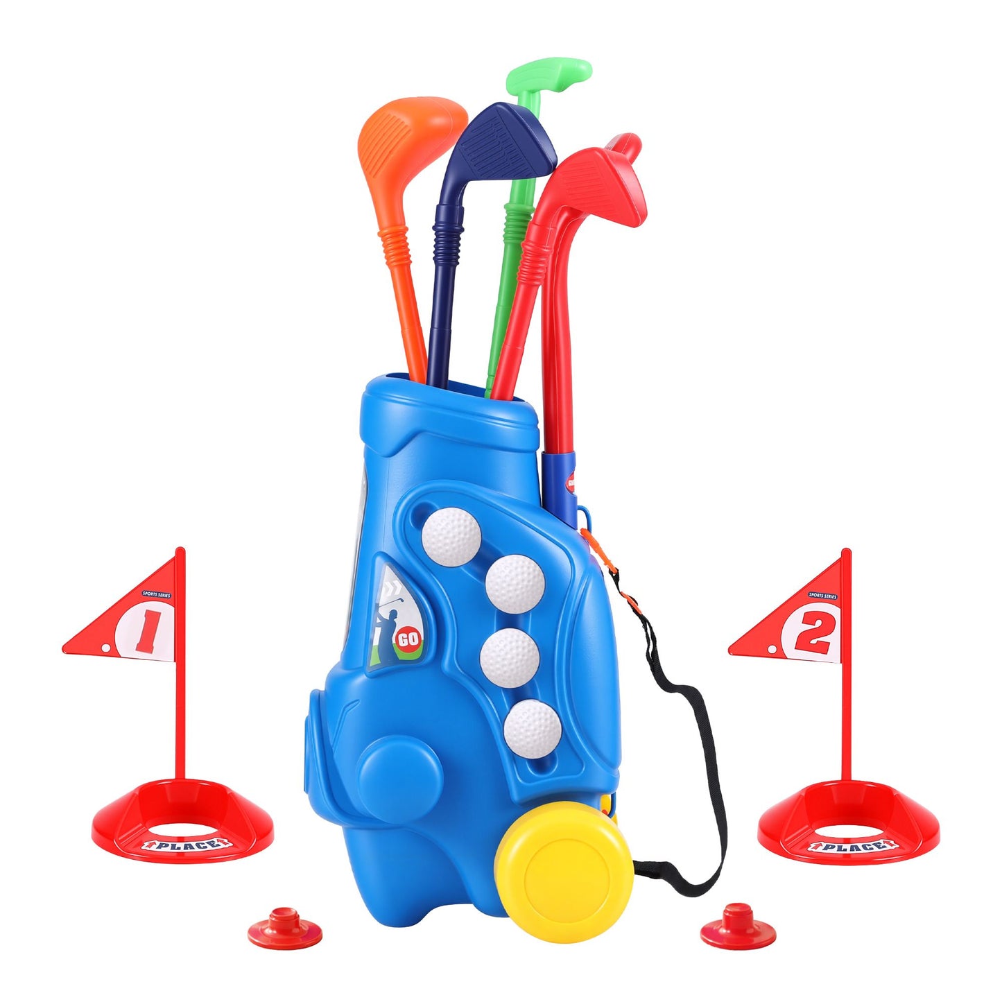 Keezi Kids Golf Set with Pull Cart