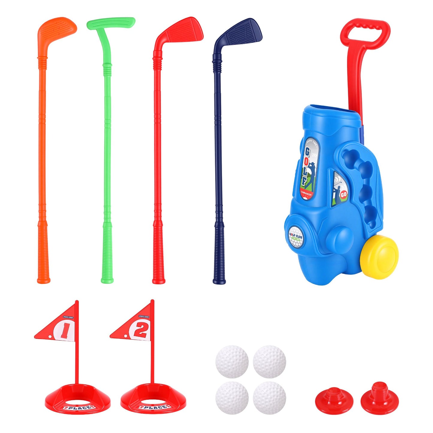 Keezi Kids Golf Set with Pull Cart