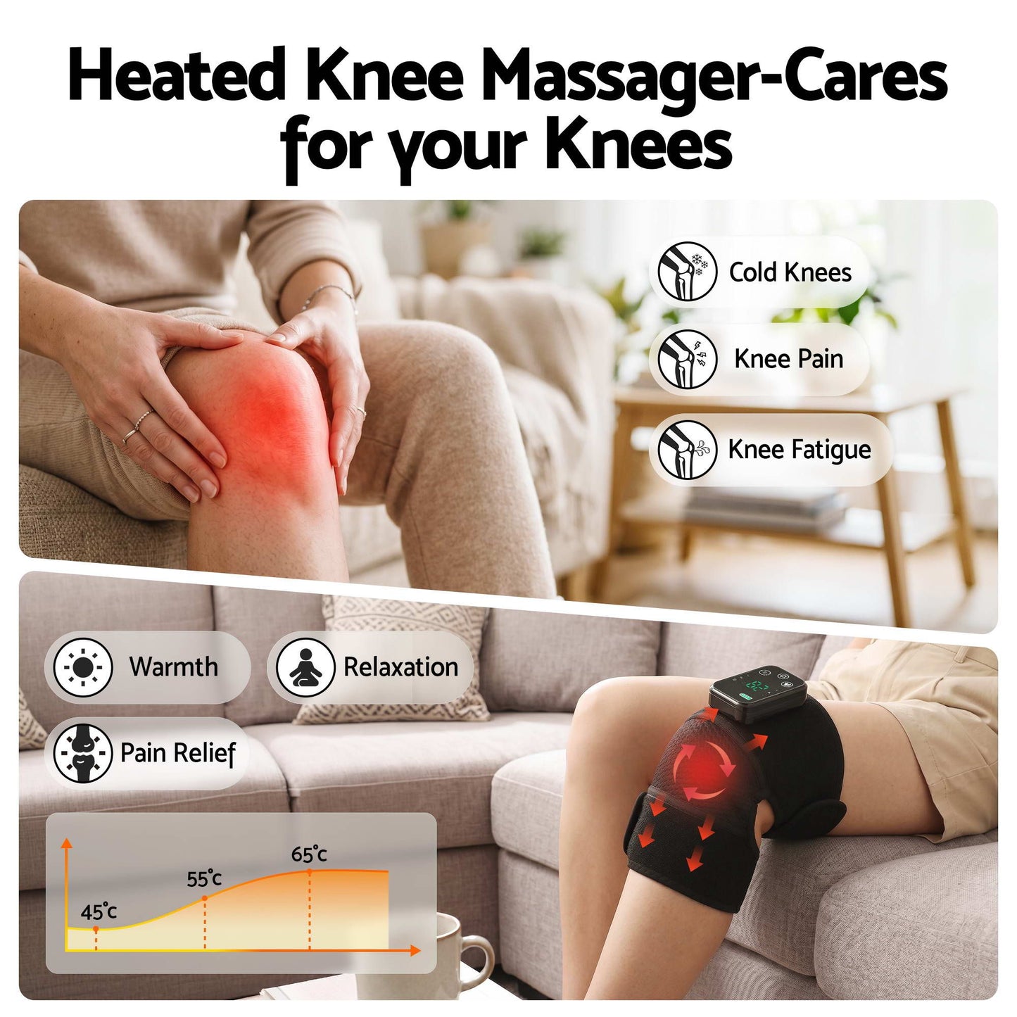Livemor Heated Knee Massager - 2 Pack