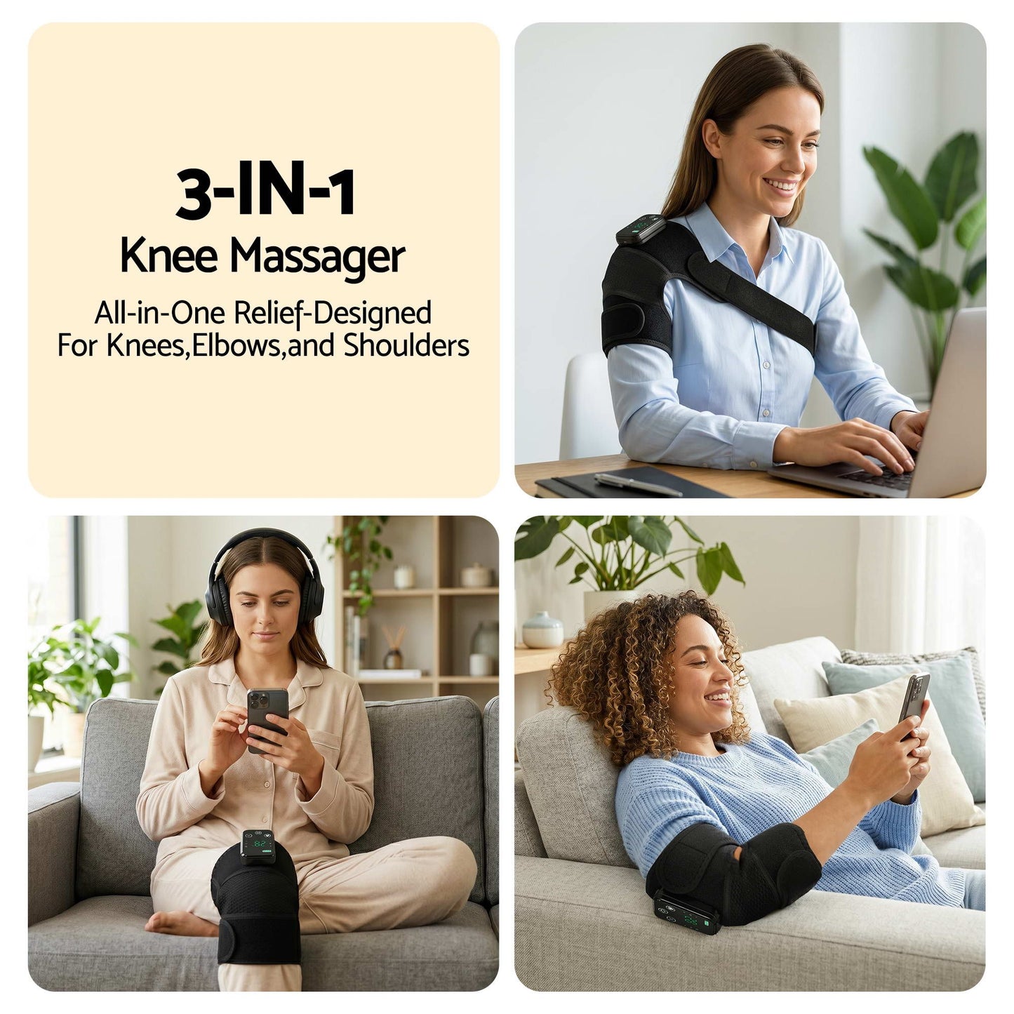 Livemor Heated Knee Massager - 2 Pack