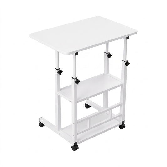 Artiss Height-Adjustable Laptop Desk - White, 60cm