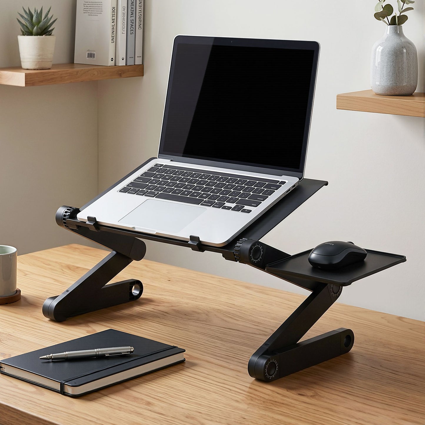 Artiss Foldable Aluminium Laptop Stand - Black