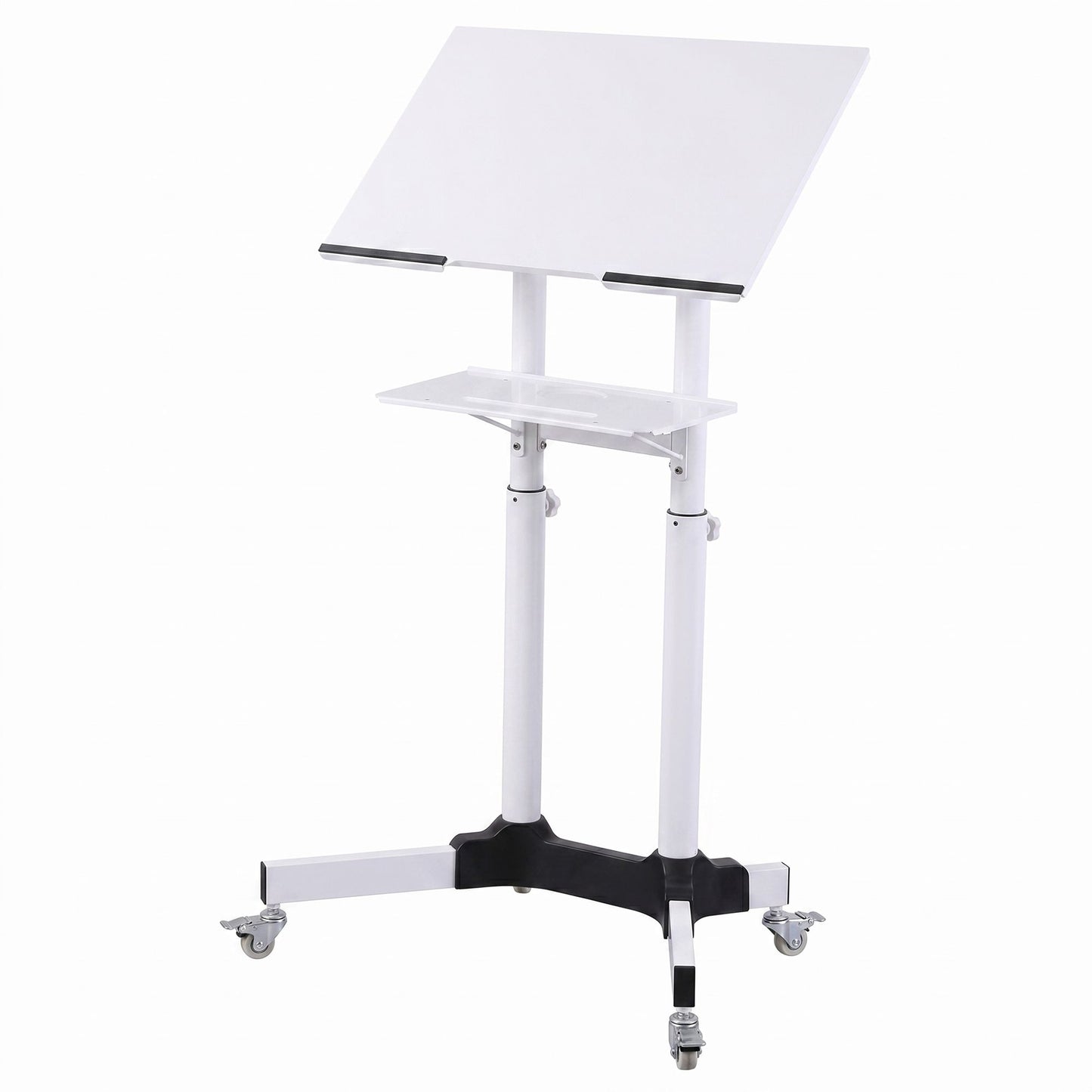 Artiss Mobile Lectern Stand - White