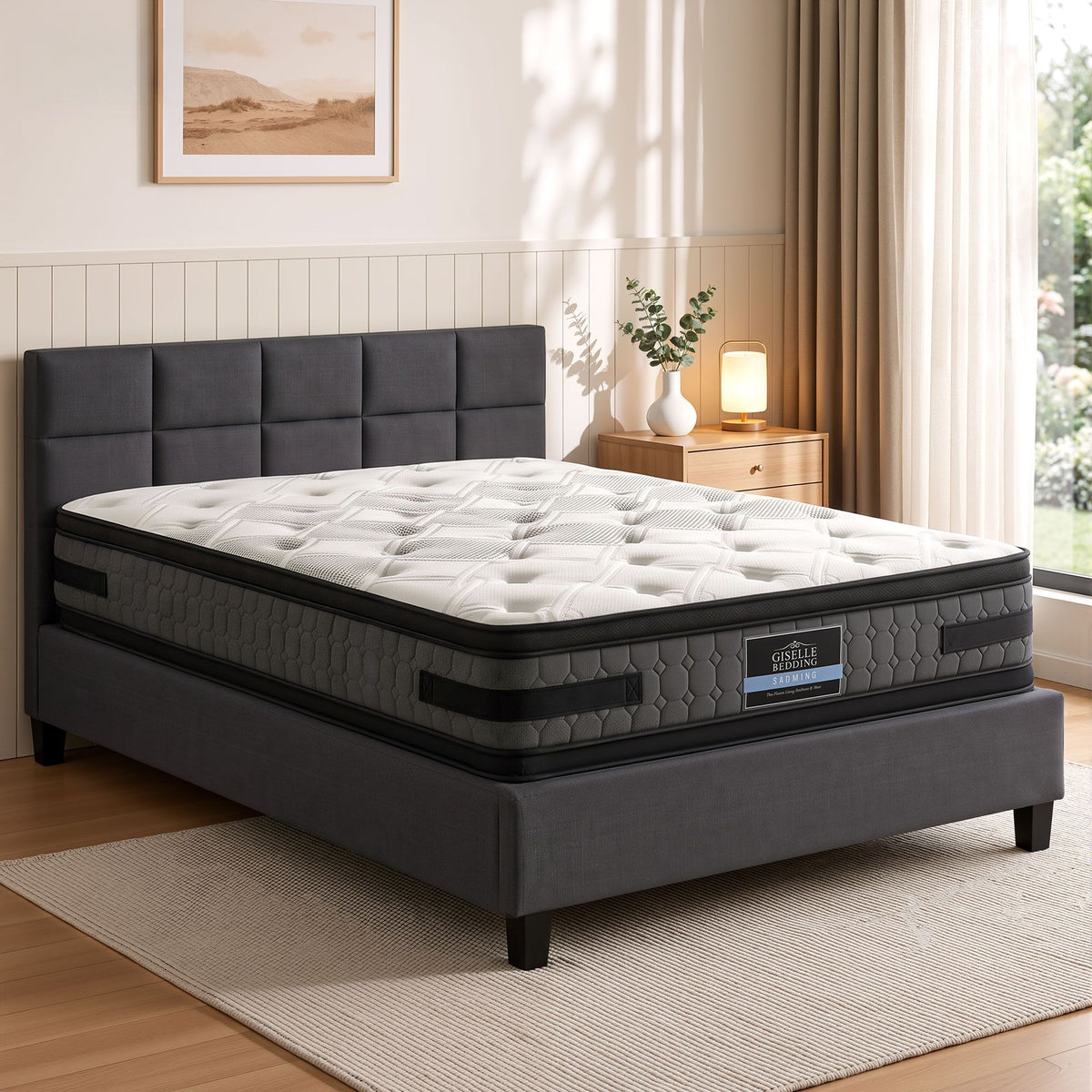 Giselle Queen Mattress & Artiss Bed Frame Bundle