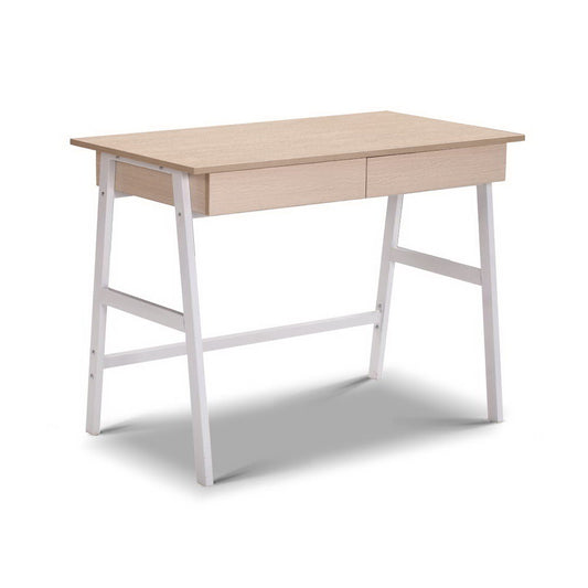 Computer Desk with Drawer Cabinet Oak 100CM