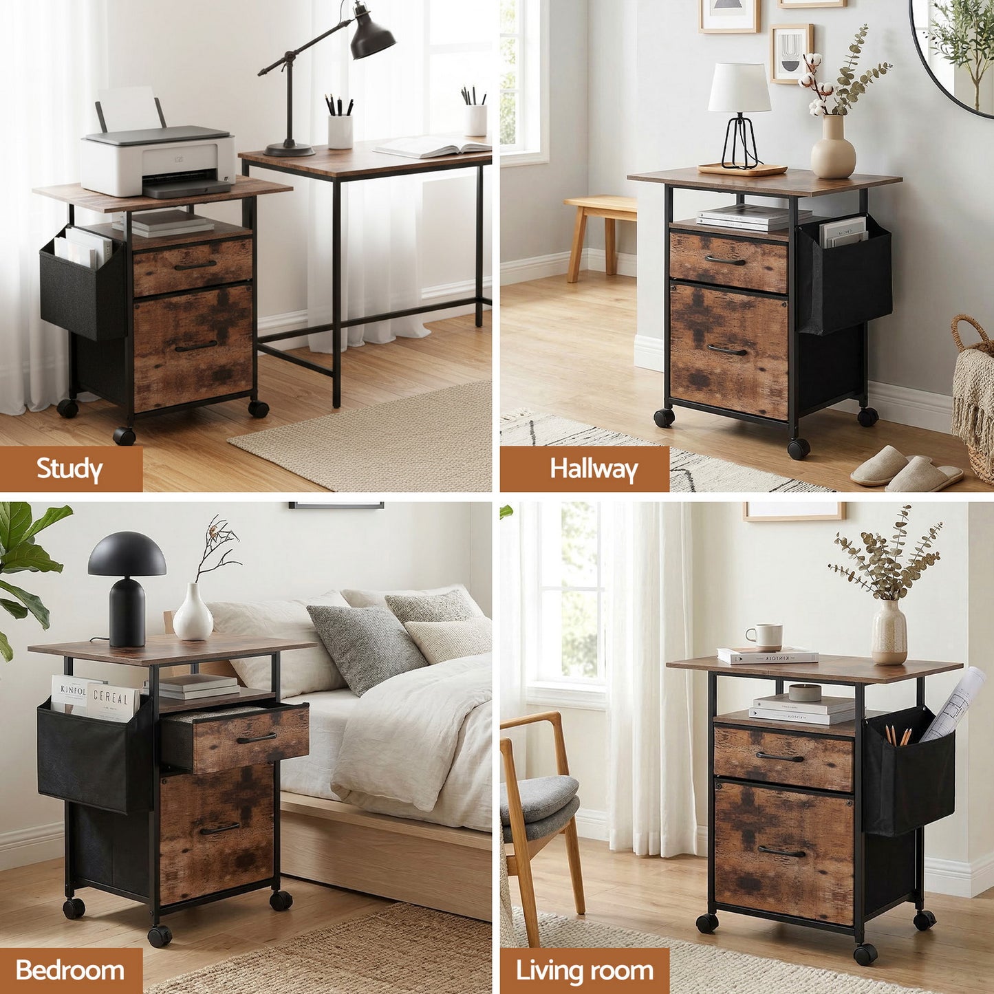 Artiss Mobile Filing Cabinet