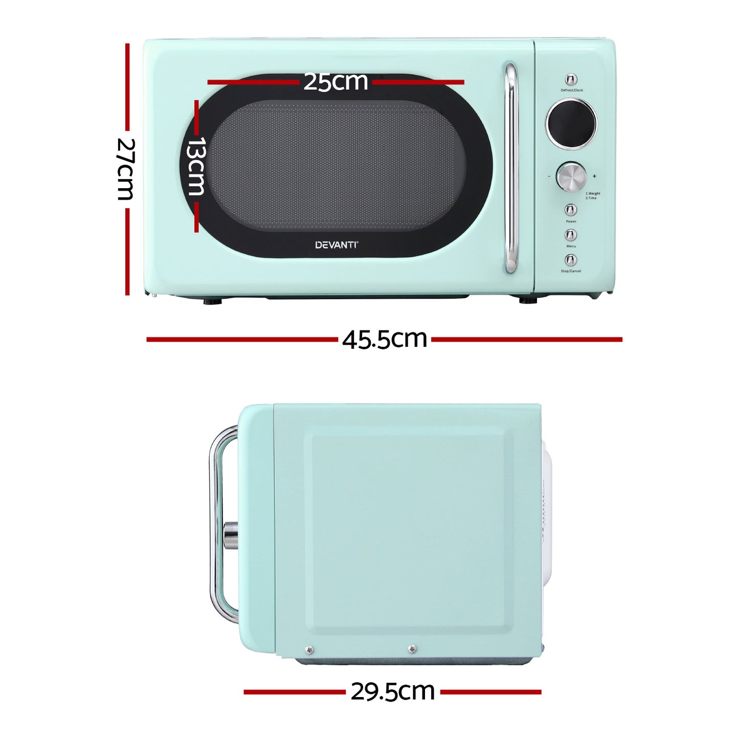 Devanti 20L Microwave Oven 700W - Green