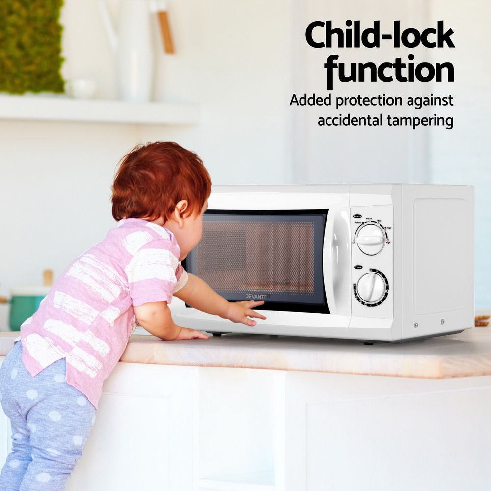Devanti 20L Microwave Oven 800W - White