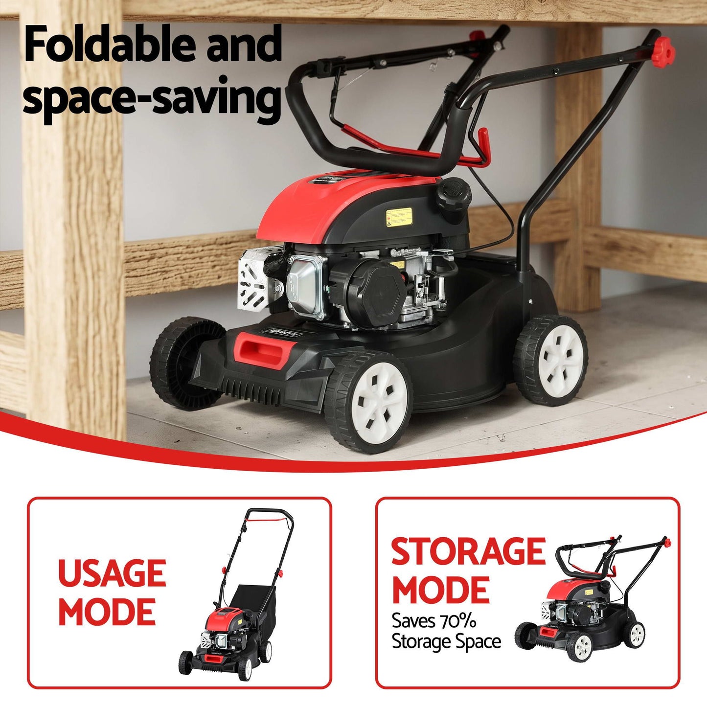 Giantz Petrol Lawn Mower 149cc