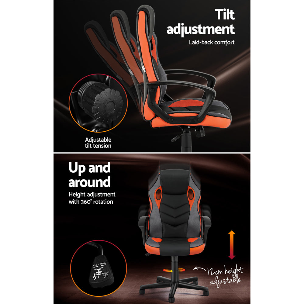 Artiss High Back Gaming Chair - Orange