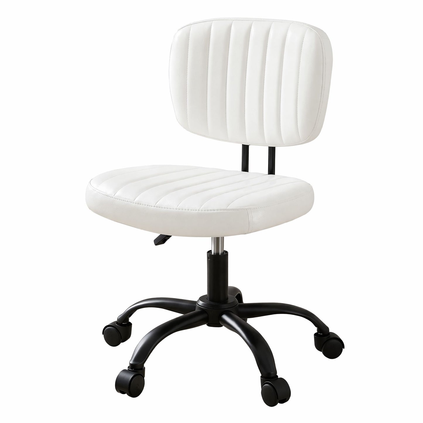 Artiss Armless PU Office Chair - White