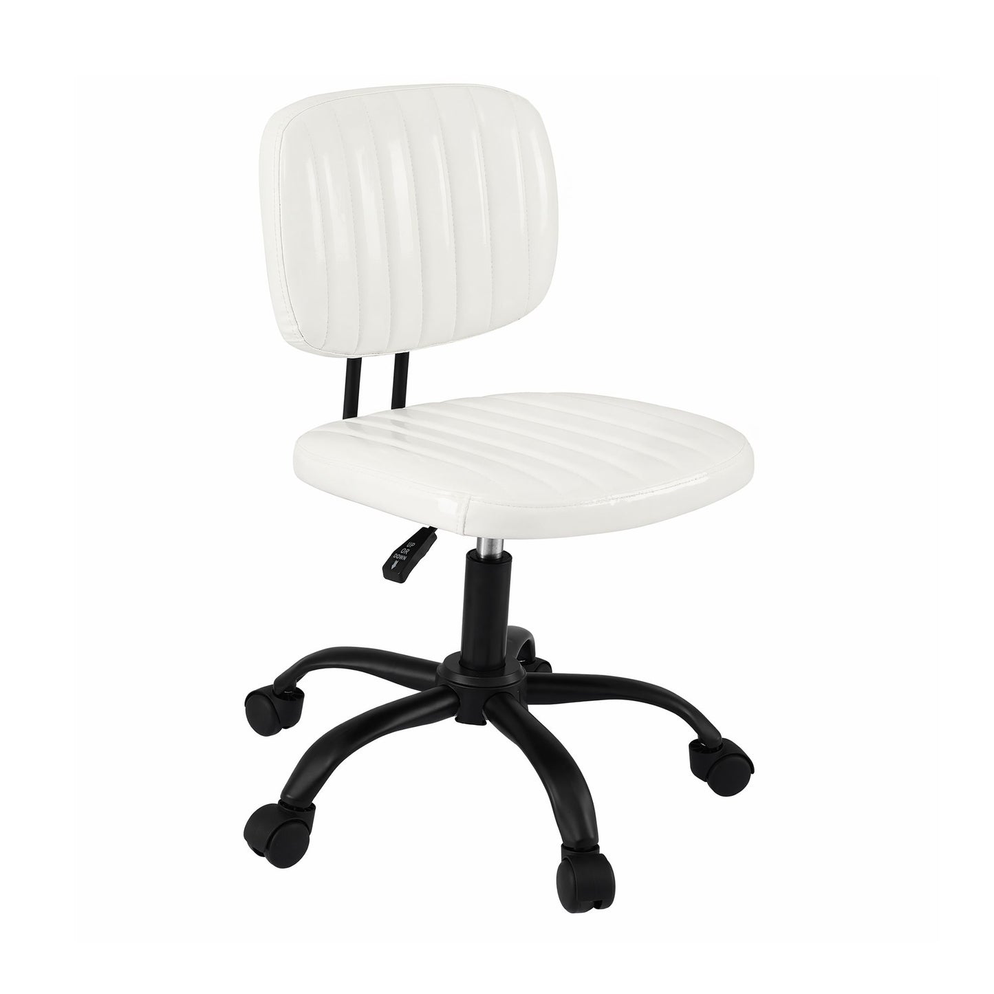 Artiss Armless PU Office Chair - White
