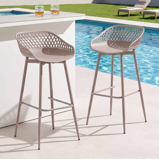 Gardeon Outdoor Bar Stools Set of 2 - Coffee