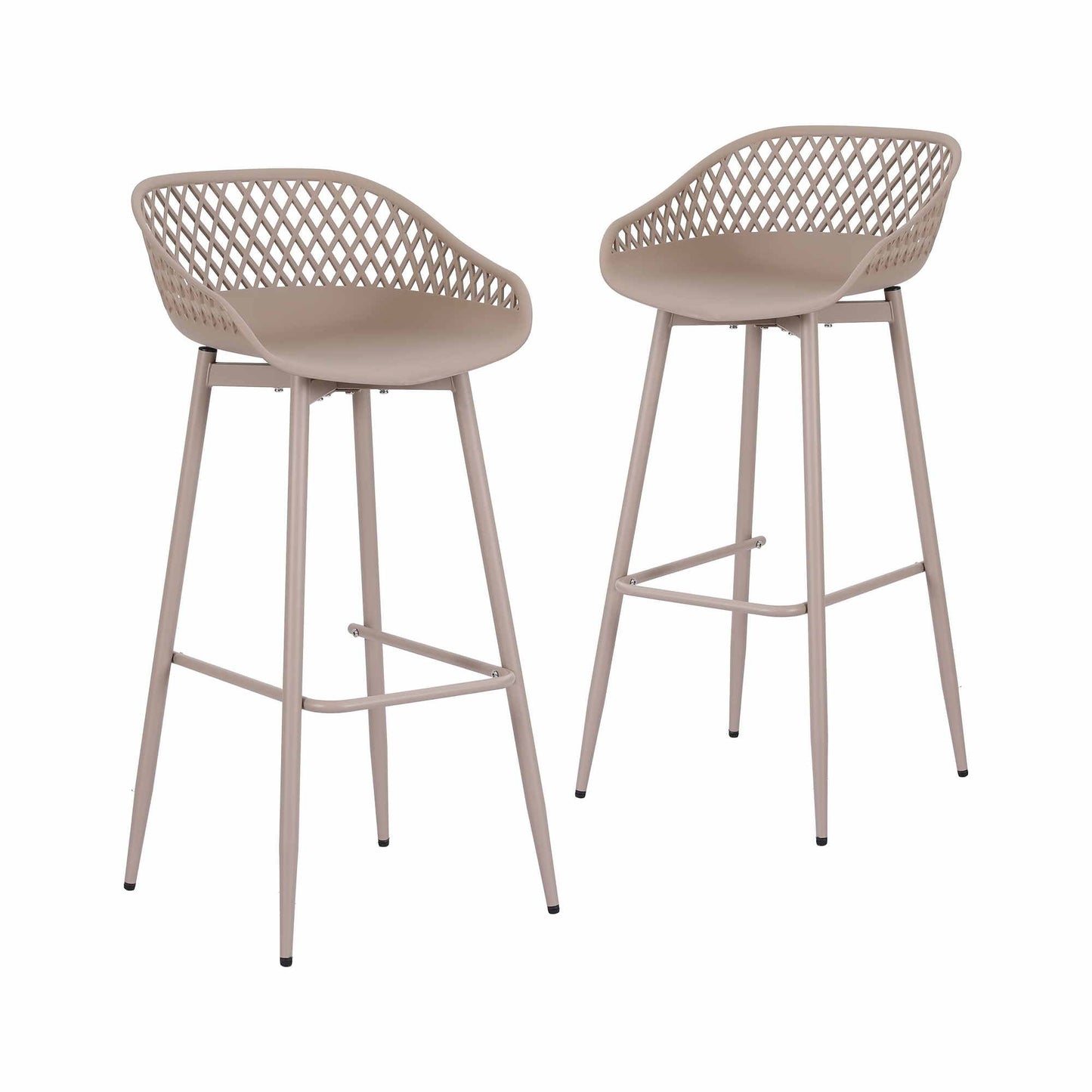 Gardeon Outdoor Bar Stools Set of 2 - Coffee