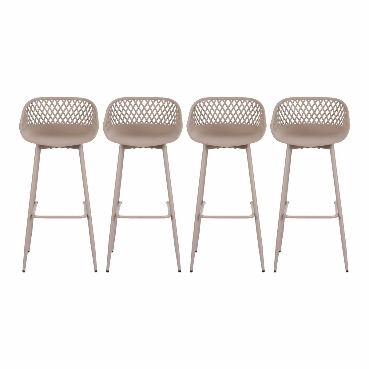 Gardeon Outdoor Bar Stools - 4 Pack - Coffee
