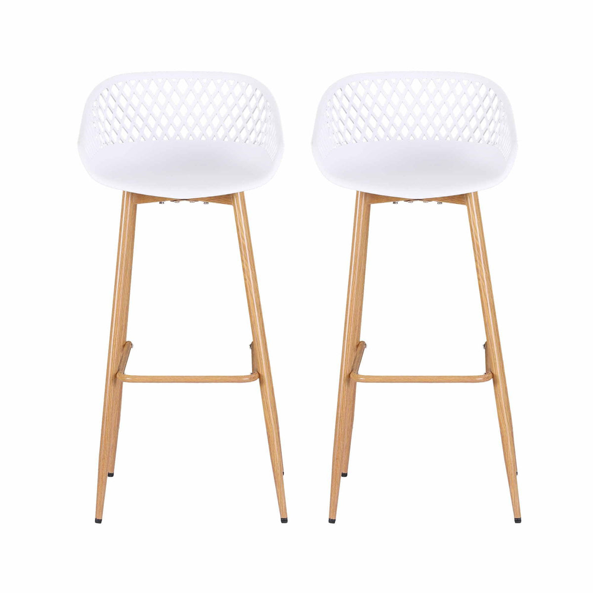 Gardeon Outdoor Bar Stools - 2 Pack - White