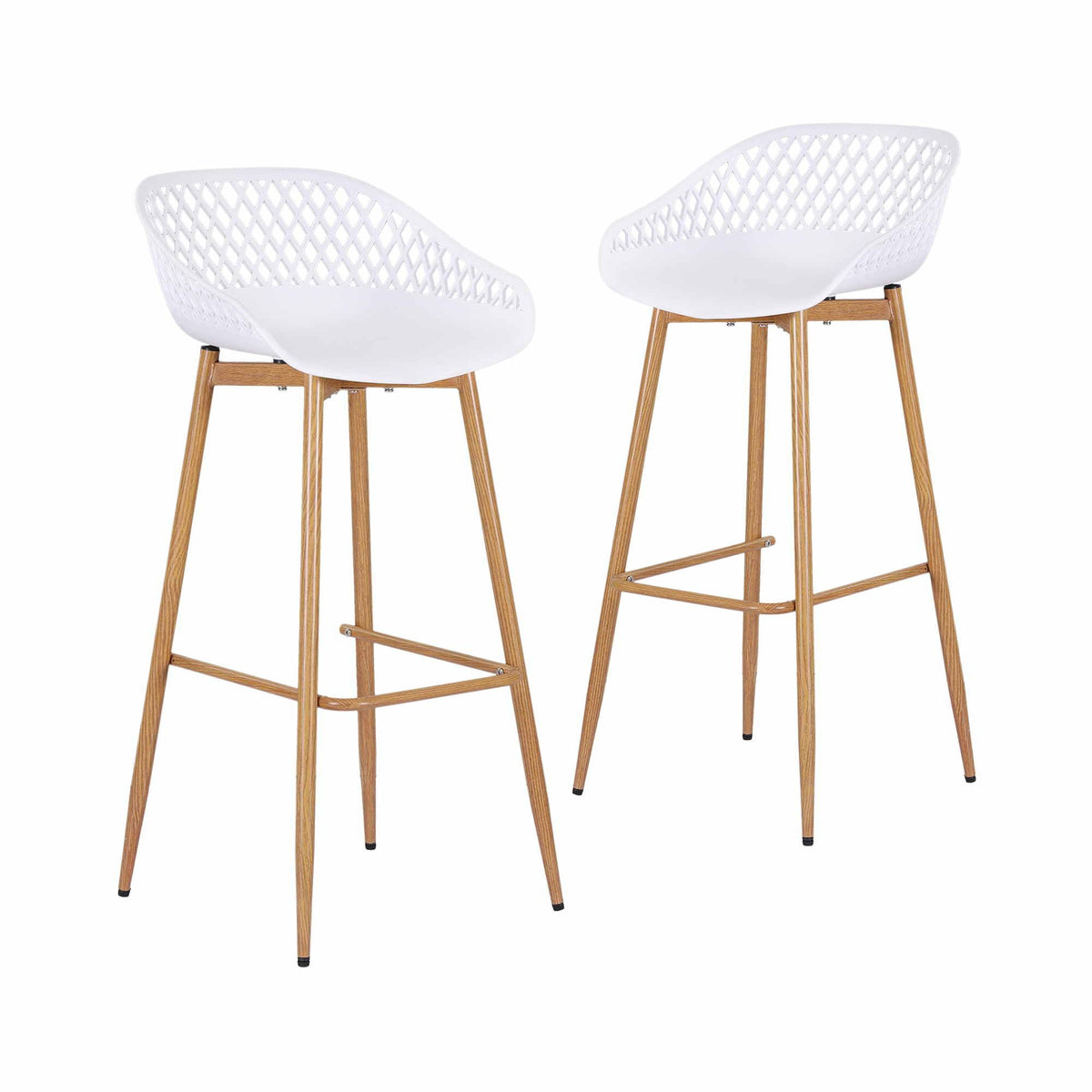 Gardeon Outdoor Bar Stools - 2 Pack - White