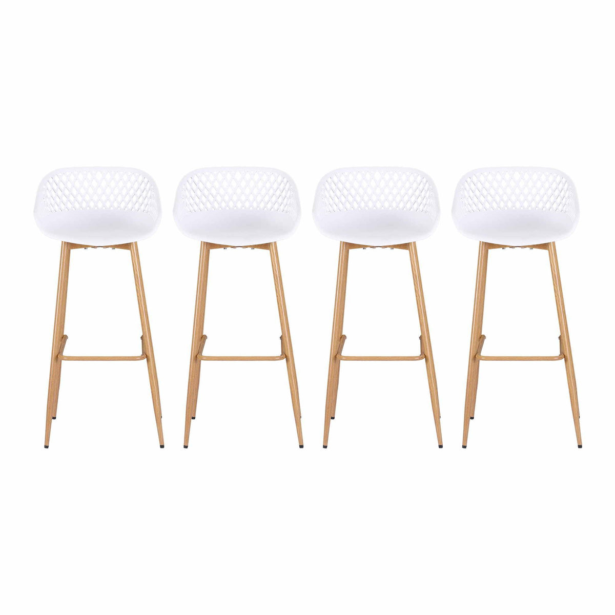 Gardeon Outdoor Bar Stools - 4 Pack - White