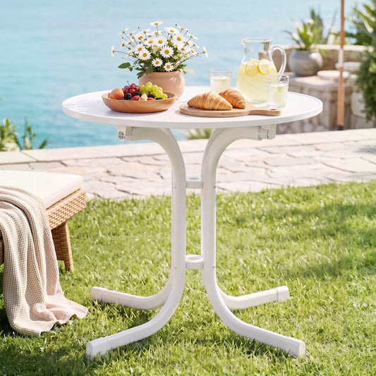 Gardeon 80cm Folding Outdoor Table - White