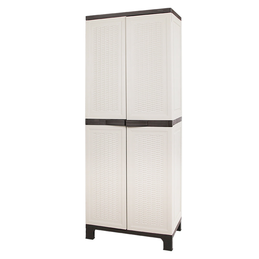Gardeon Outdoor Storage Cabinet - Rattan - beige