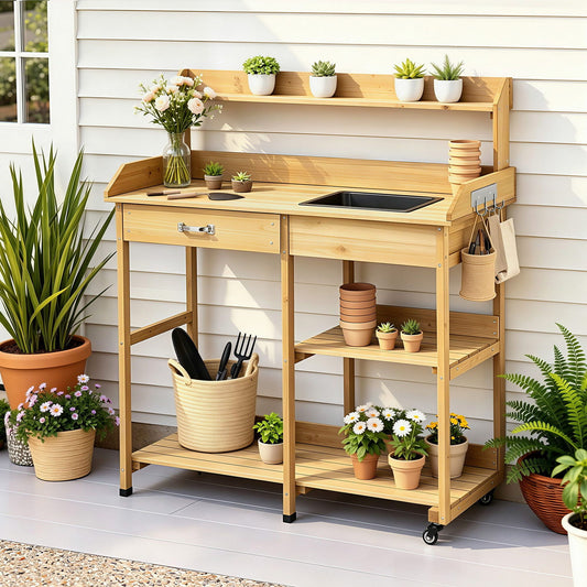 Gardeon Wooden Garden Potting Bench