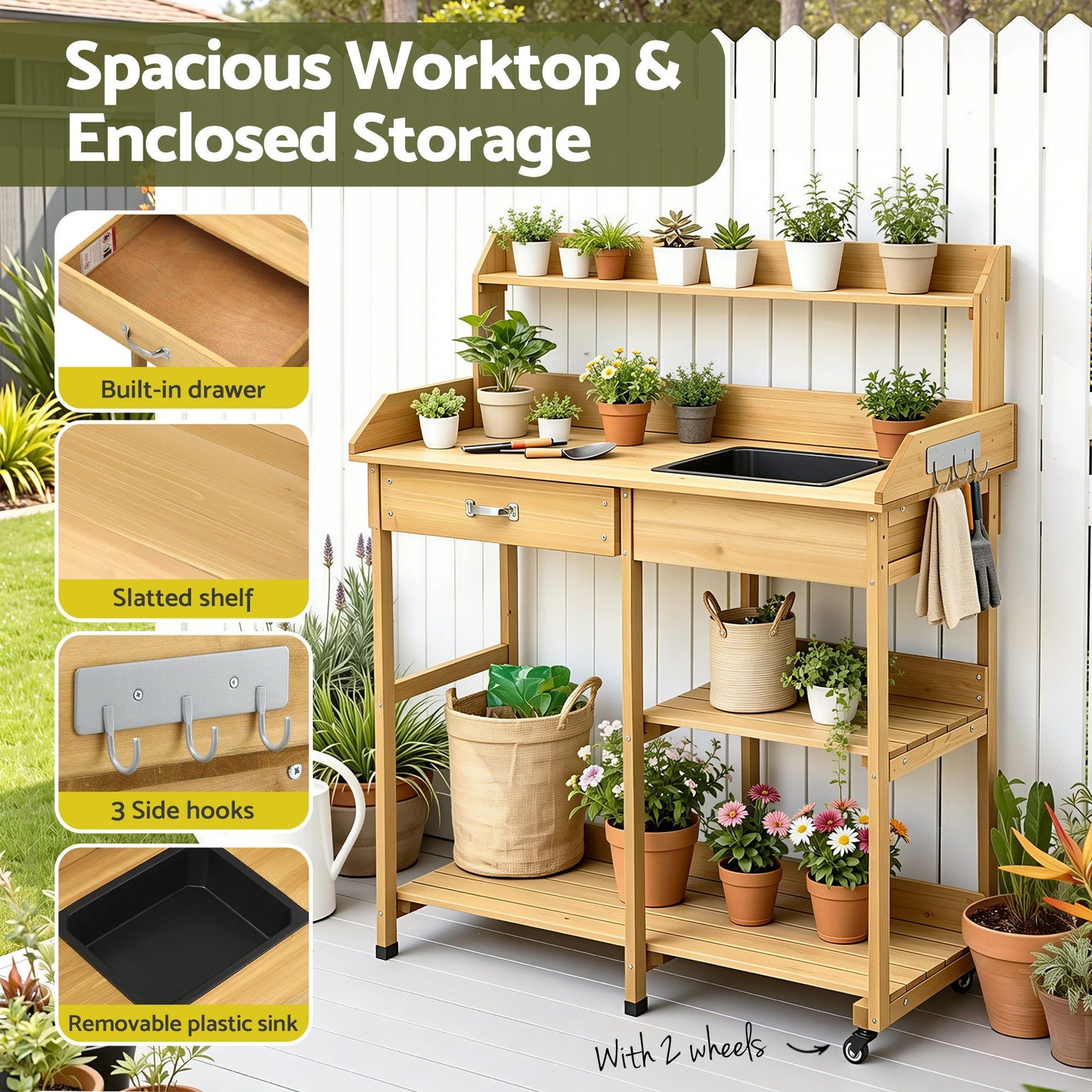 Gardeon Wooden Garden Potting Bench