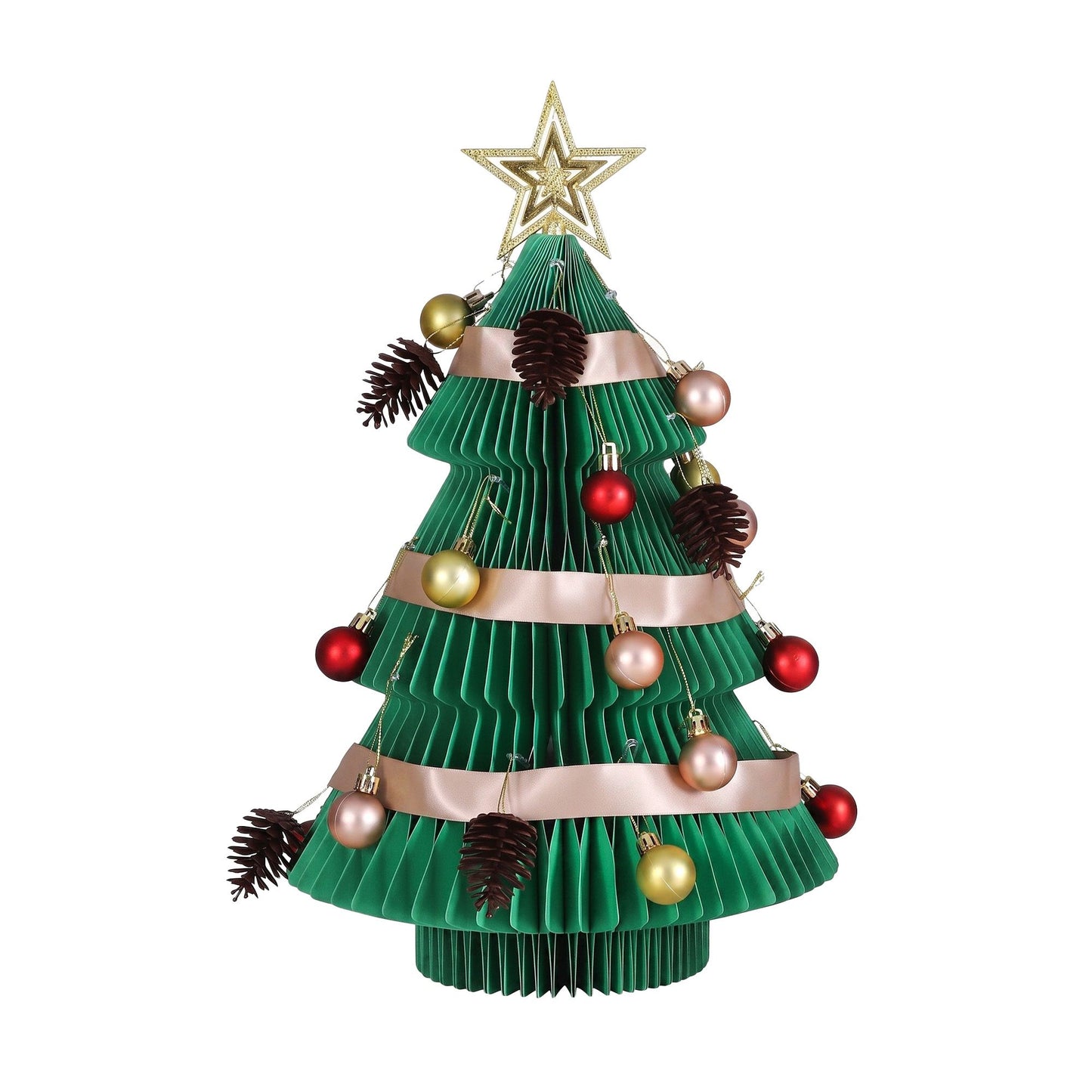 Jingle Jollys Paper Christmas Tree - 47cm - Green