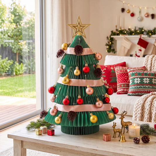 Jingle Jollys Paper Christmas Tree - 61cm - Green