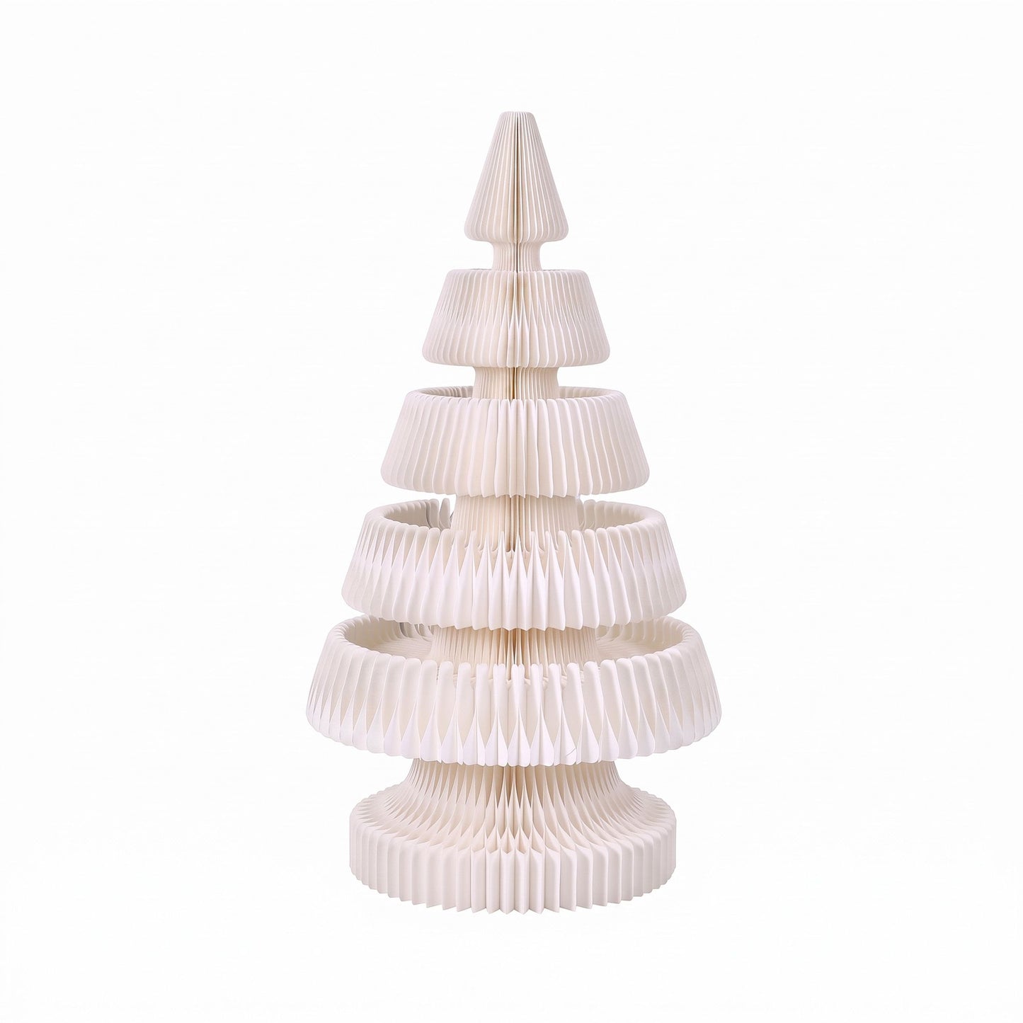 Jingle Jollys Paper Christmas Tree - 114cm - White