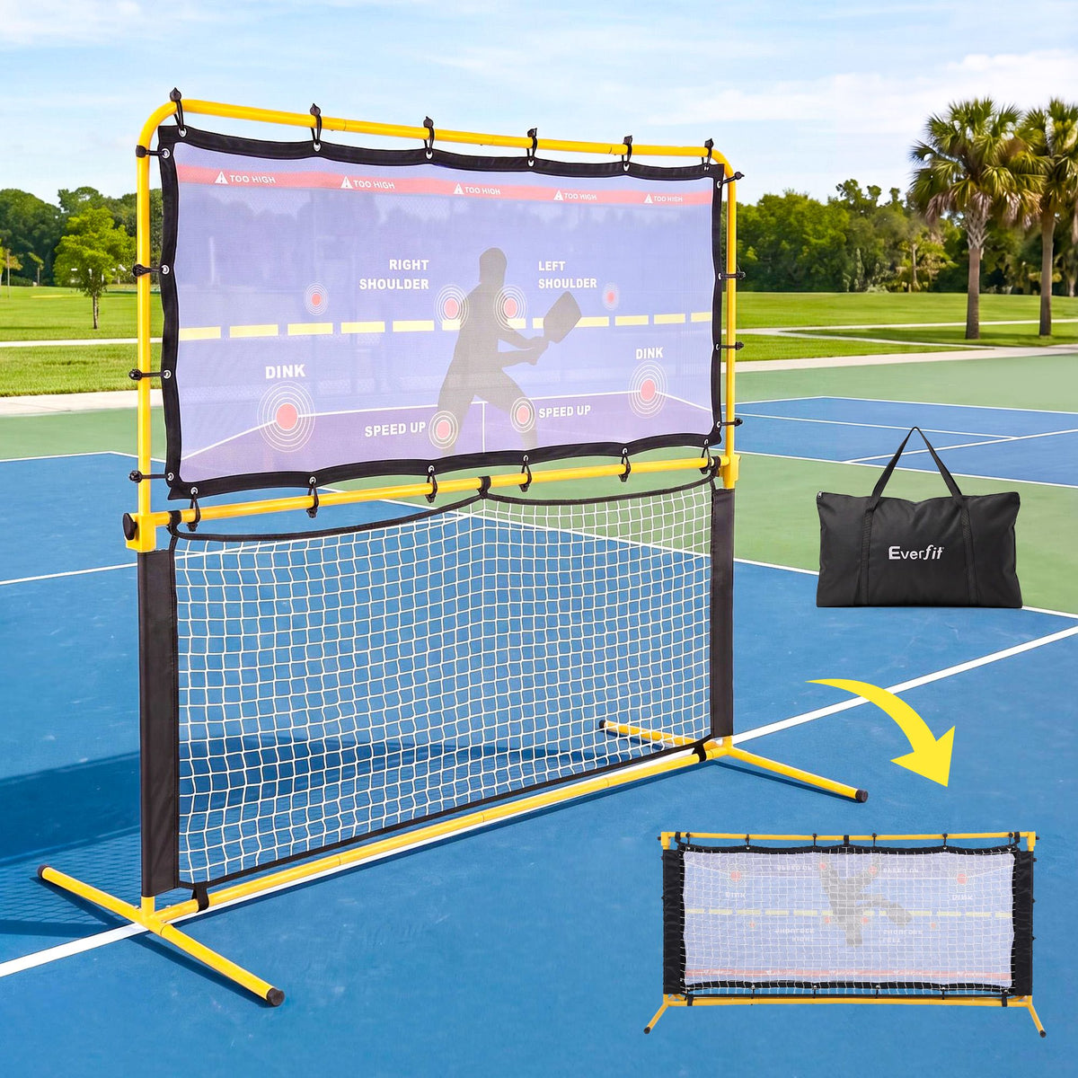 Everfit Pickleball Rebounder Net - 6ft