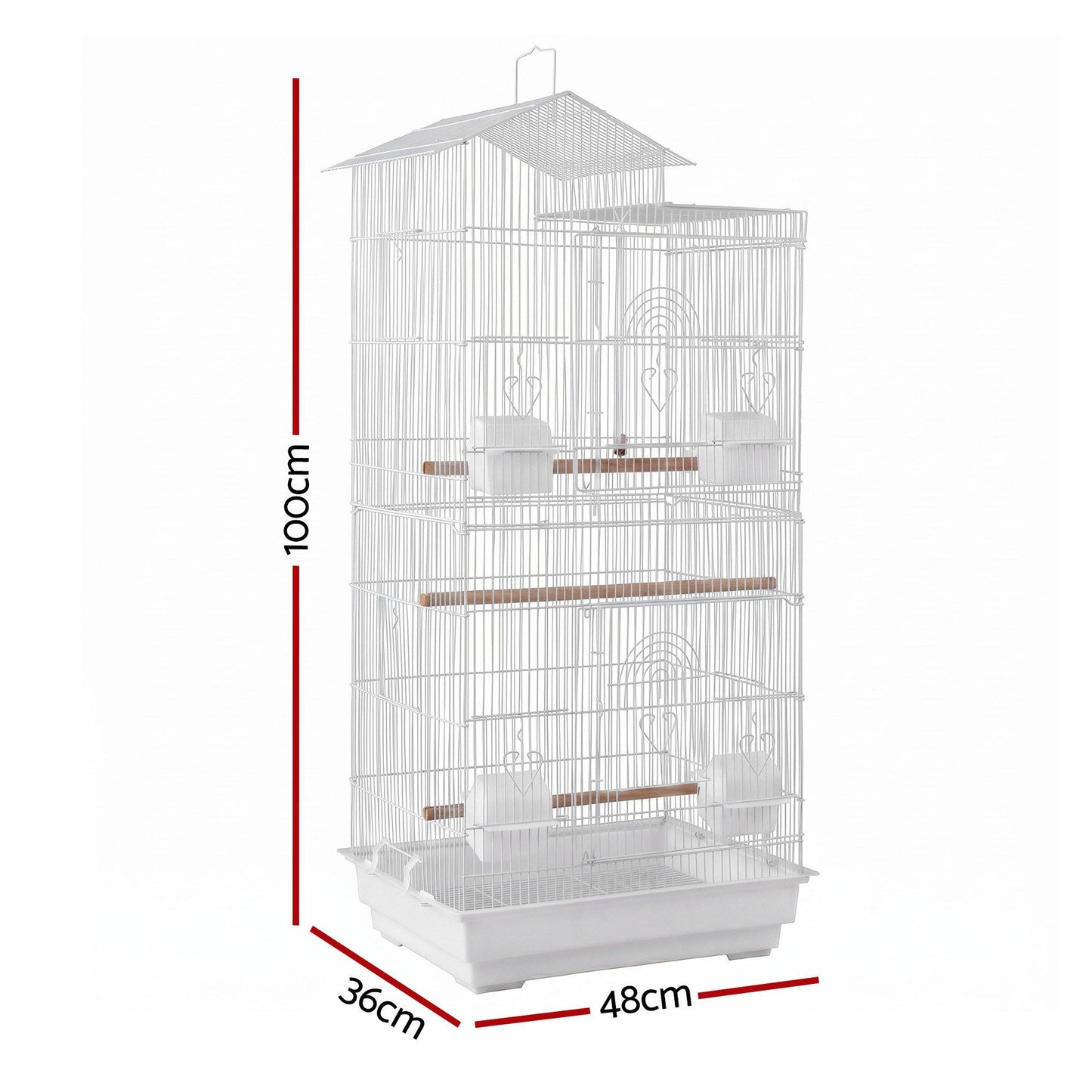 i.Pet 100cm Bird Cage - White
