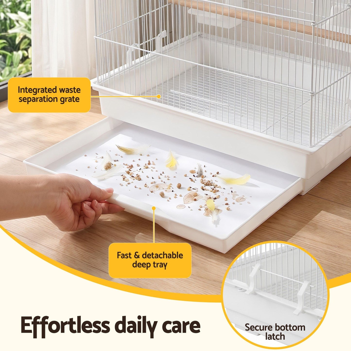 i.Pet 100cm Bird Cage - White
