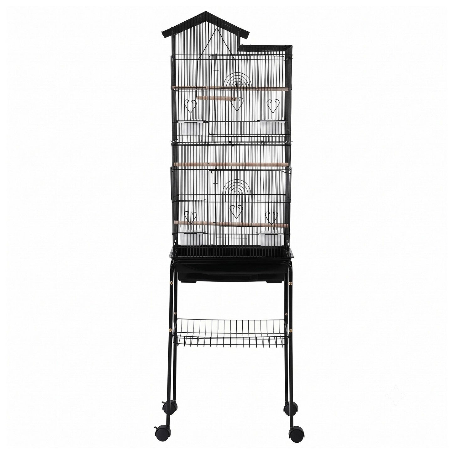 i.Pet 158cm Bird Cage with Stand - Black