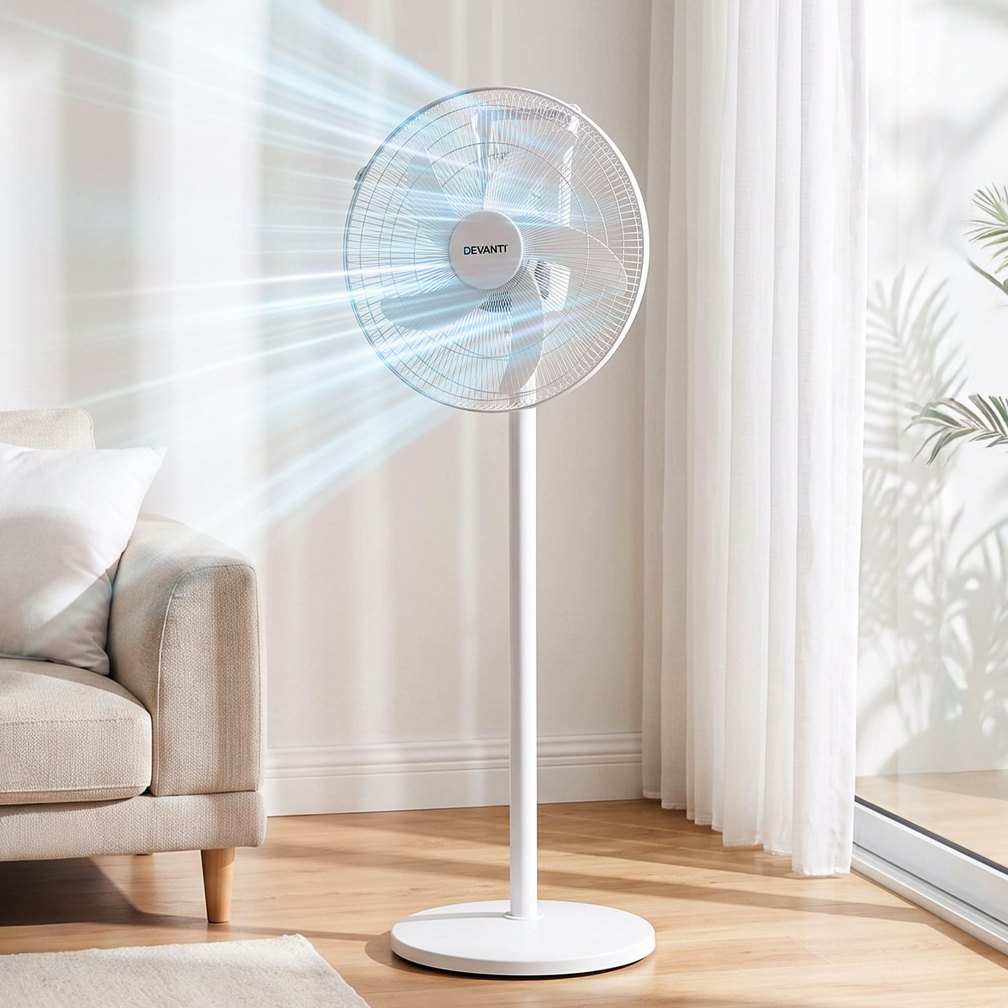 Devanti 16-inch 5-in-1 Rechargeable Fan