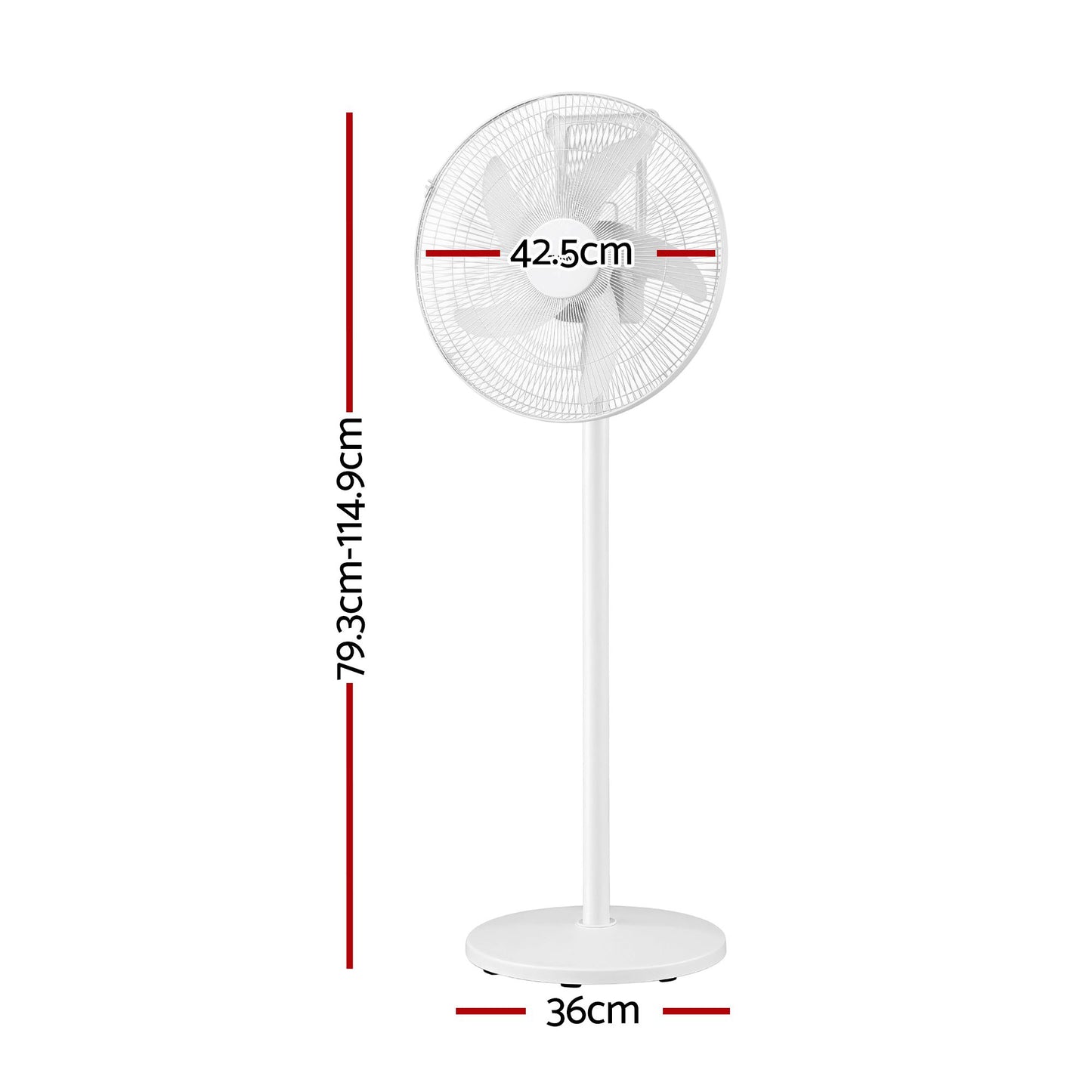 Devanti 16-inch 5-in-1 Rechargeable Fan
