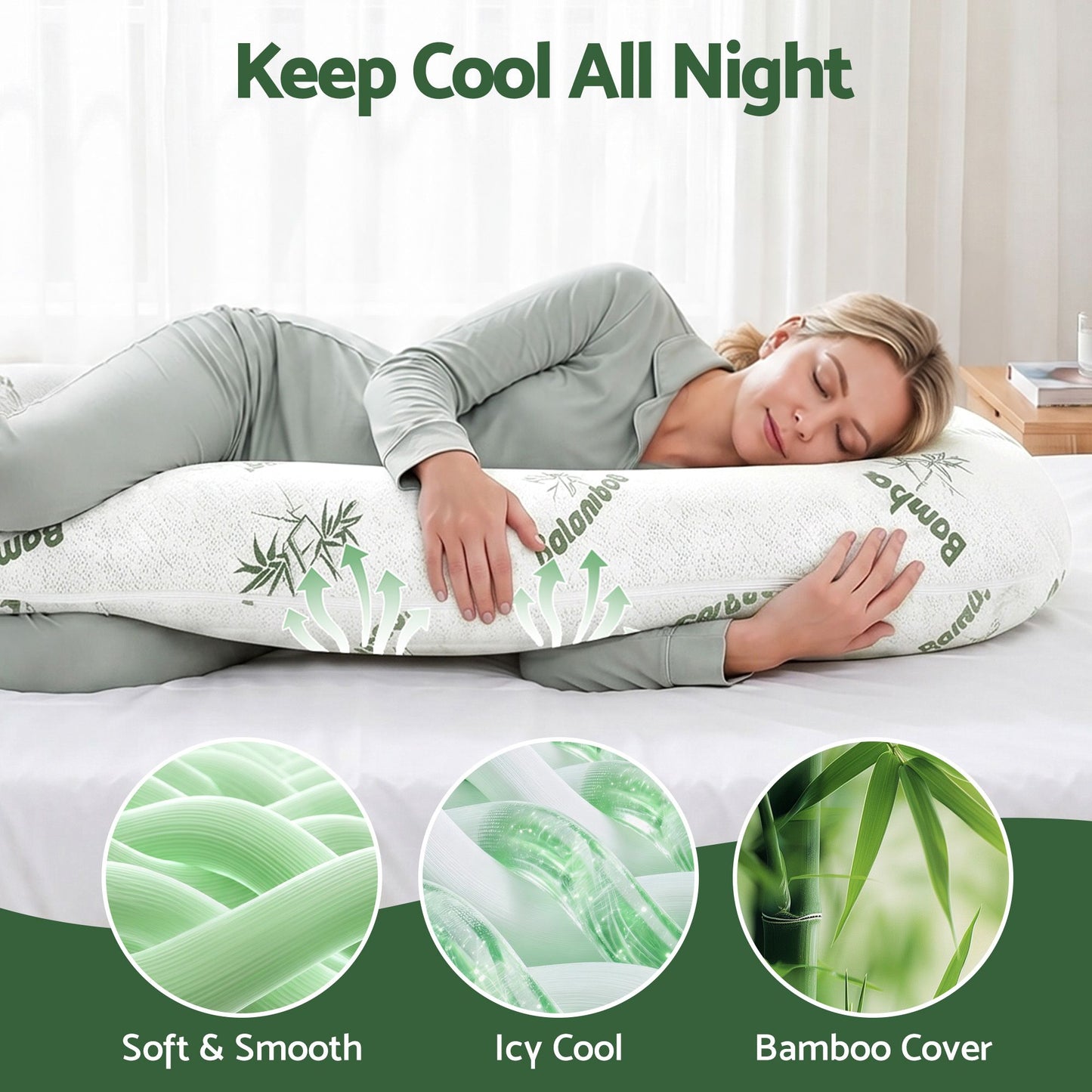 Giselle Bedding C-Shaped Pregnancy Pillow