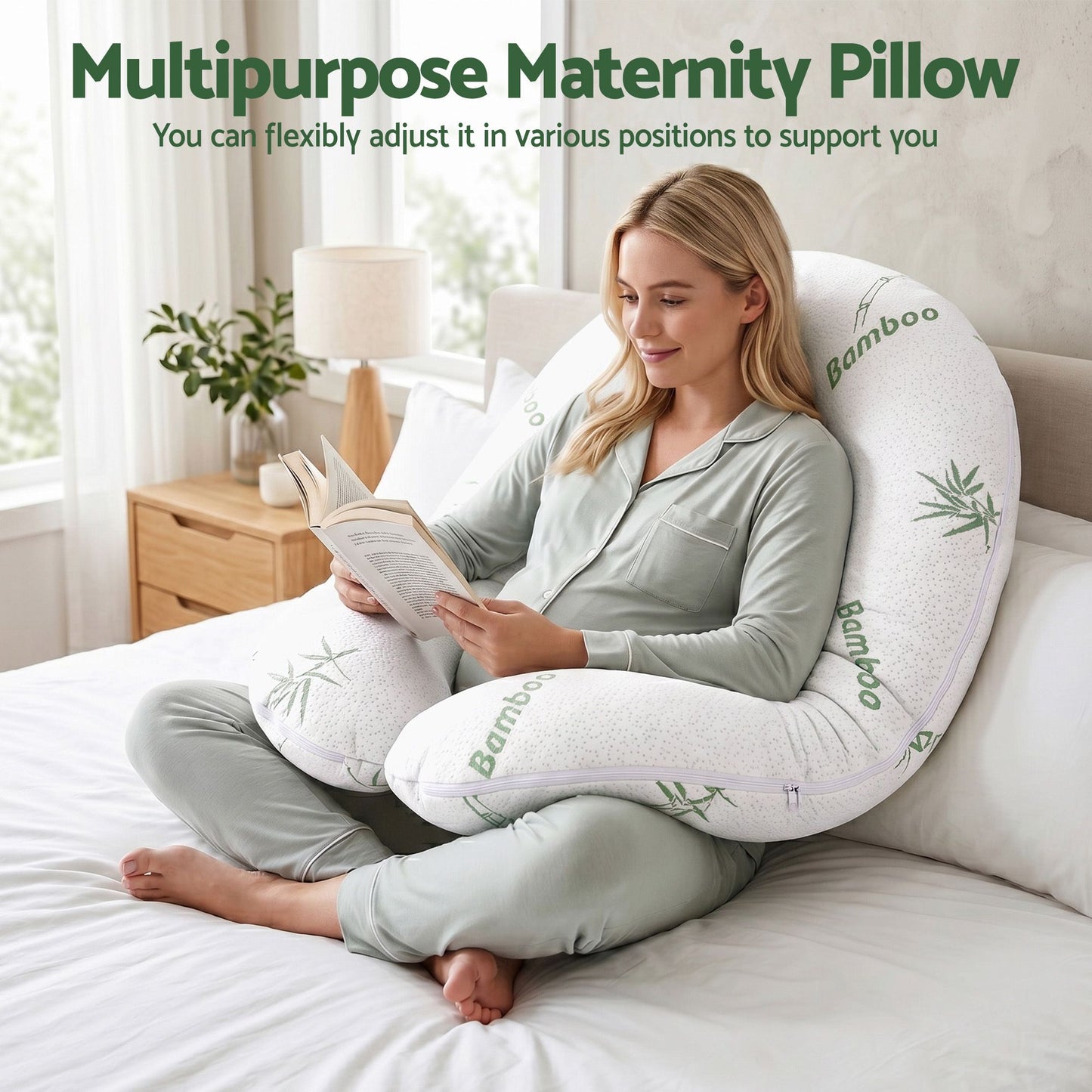 Giselle Bedding C-Shaped Pregnancy Pillow