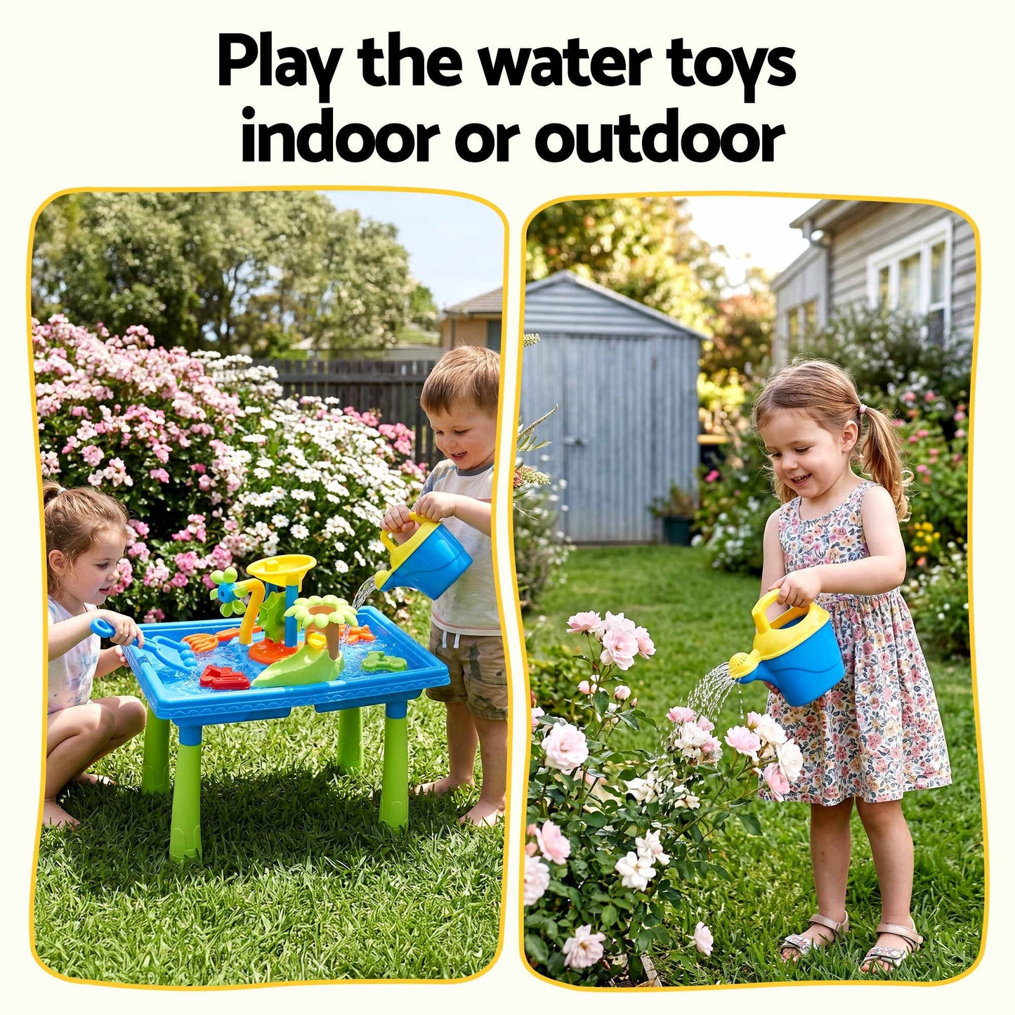 Keezi Ride-On Digger with Sand & Water Table