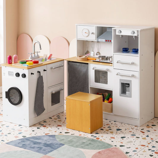 Keezi Kids Wooden Kitchen Playset 2-Piece