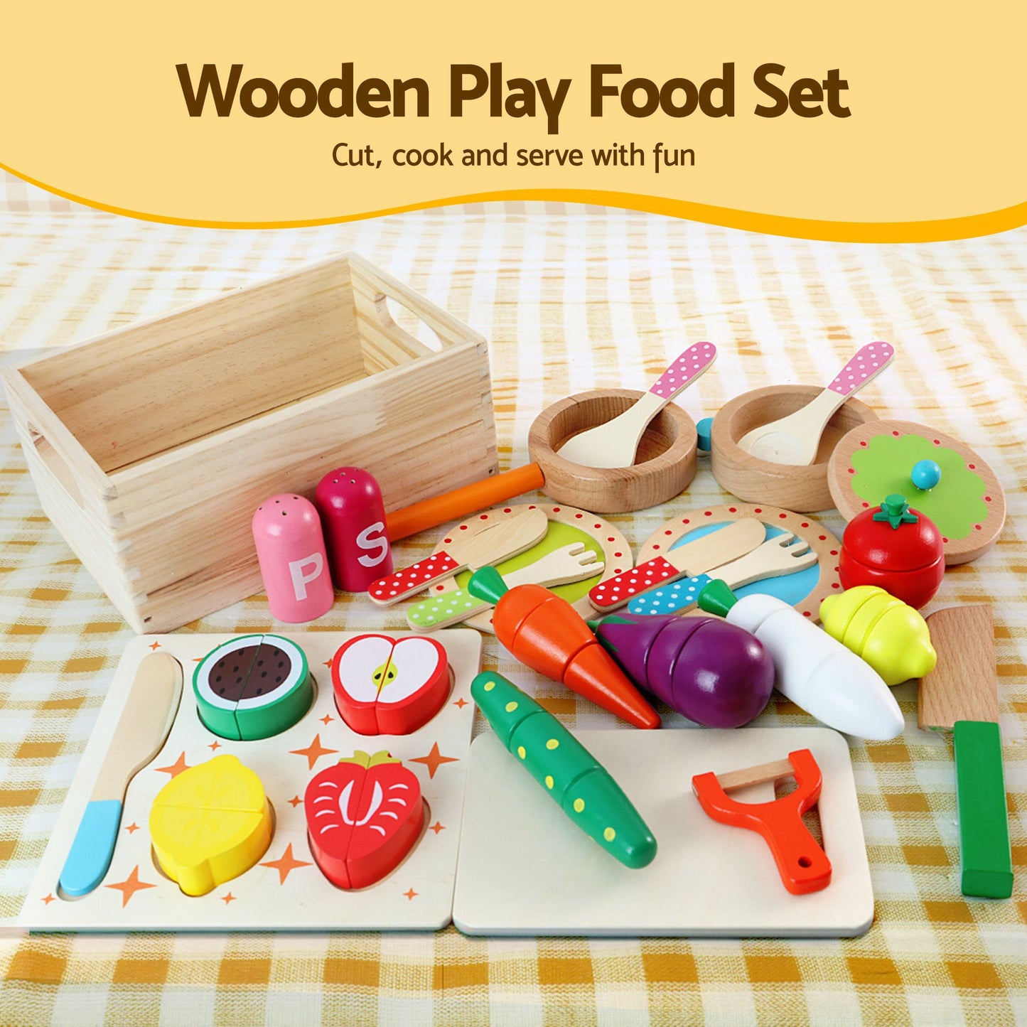 Keezi Kids Wooden Kitchen Playset
