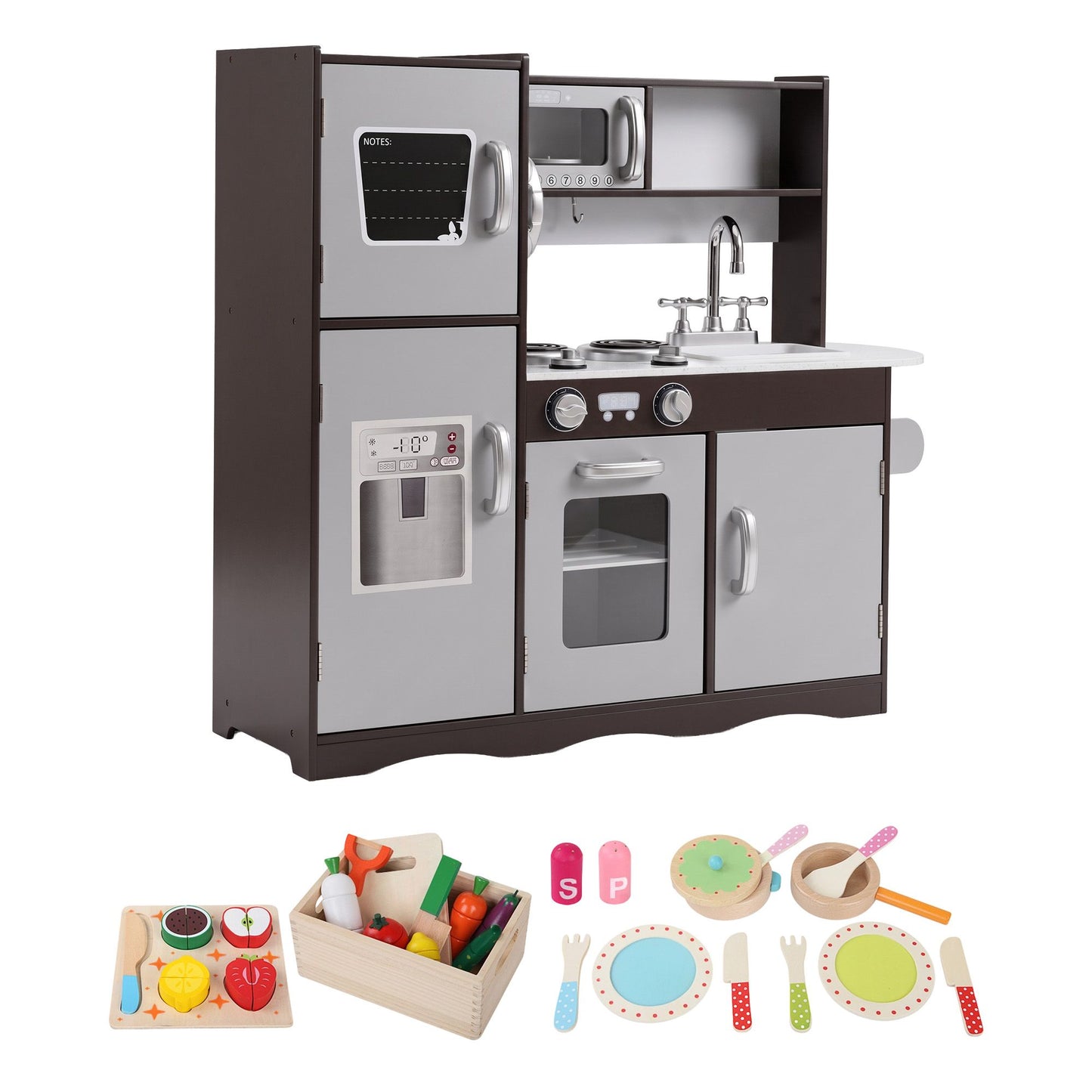 Keezi Kids Wooden Kitchen Playset