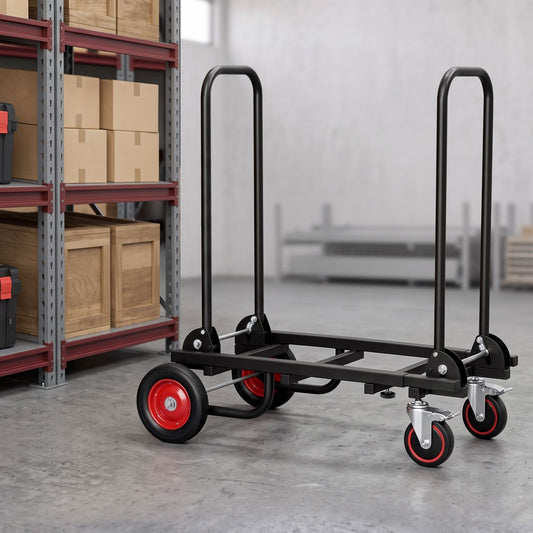 Giantz Folding Hand Trolley - 180kg - black