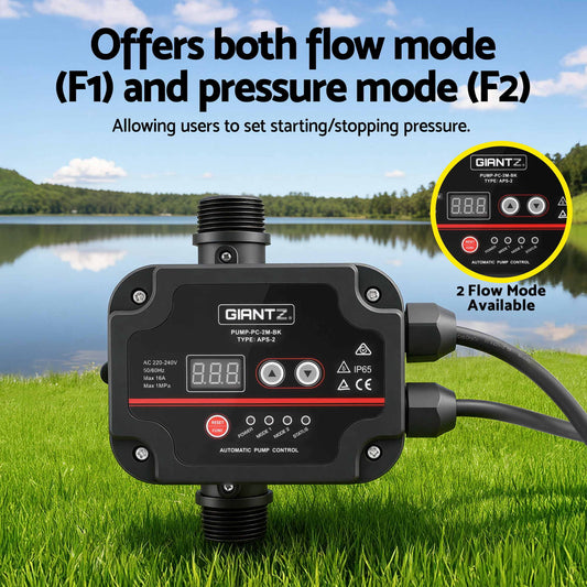 Giantz 1500W Rain Tank Booster Pump with Controller