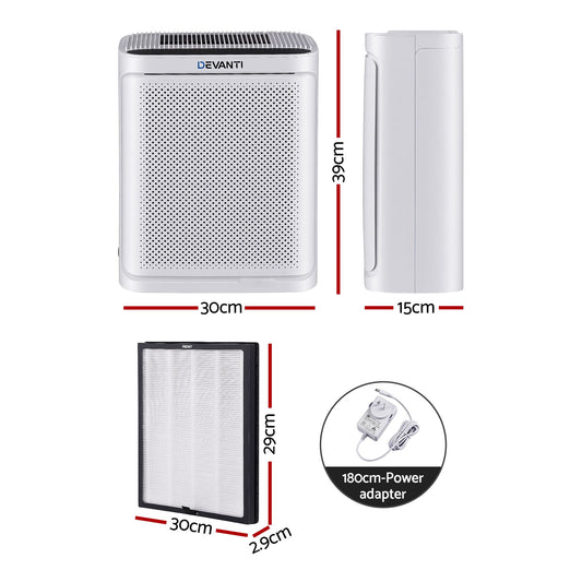 Devanti Air Purifier Spare Filter - White
