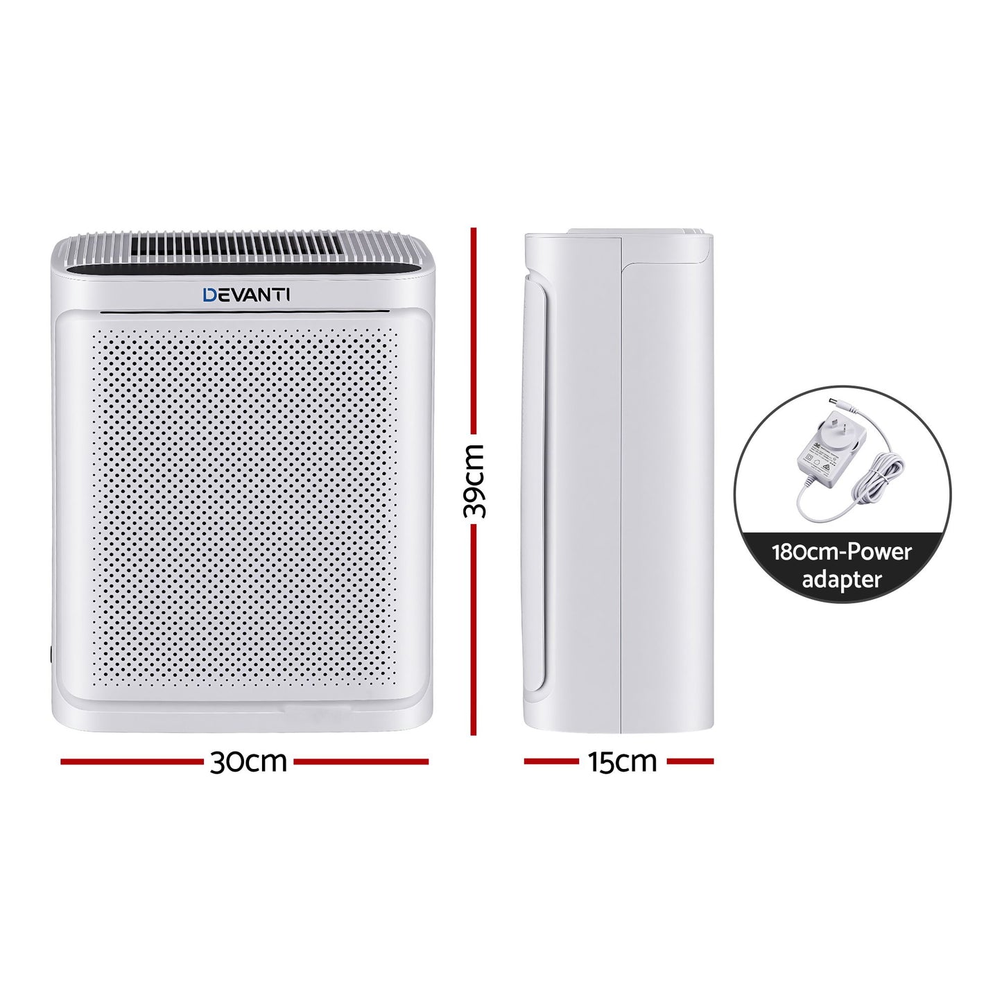 Devanti HEPA Air Purifier - White