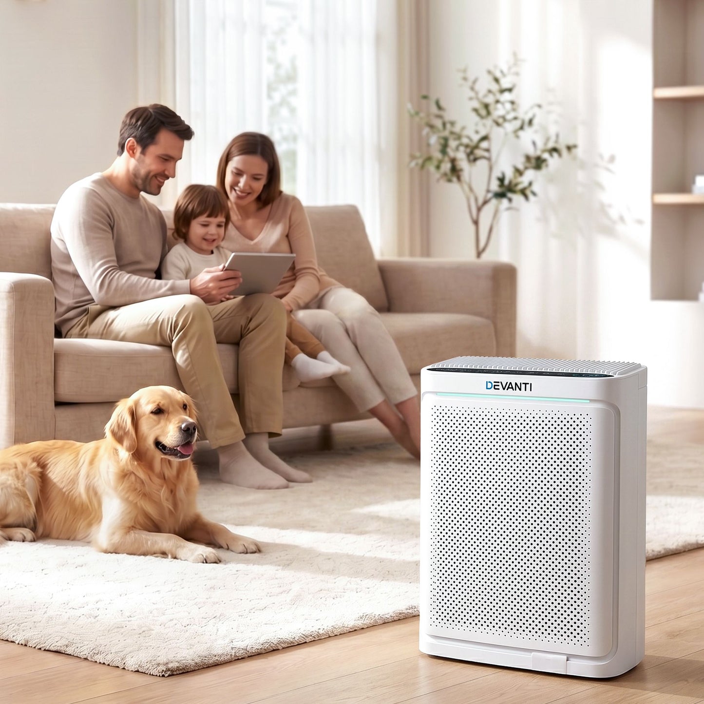 Devanti HEPA Air Purifier - White