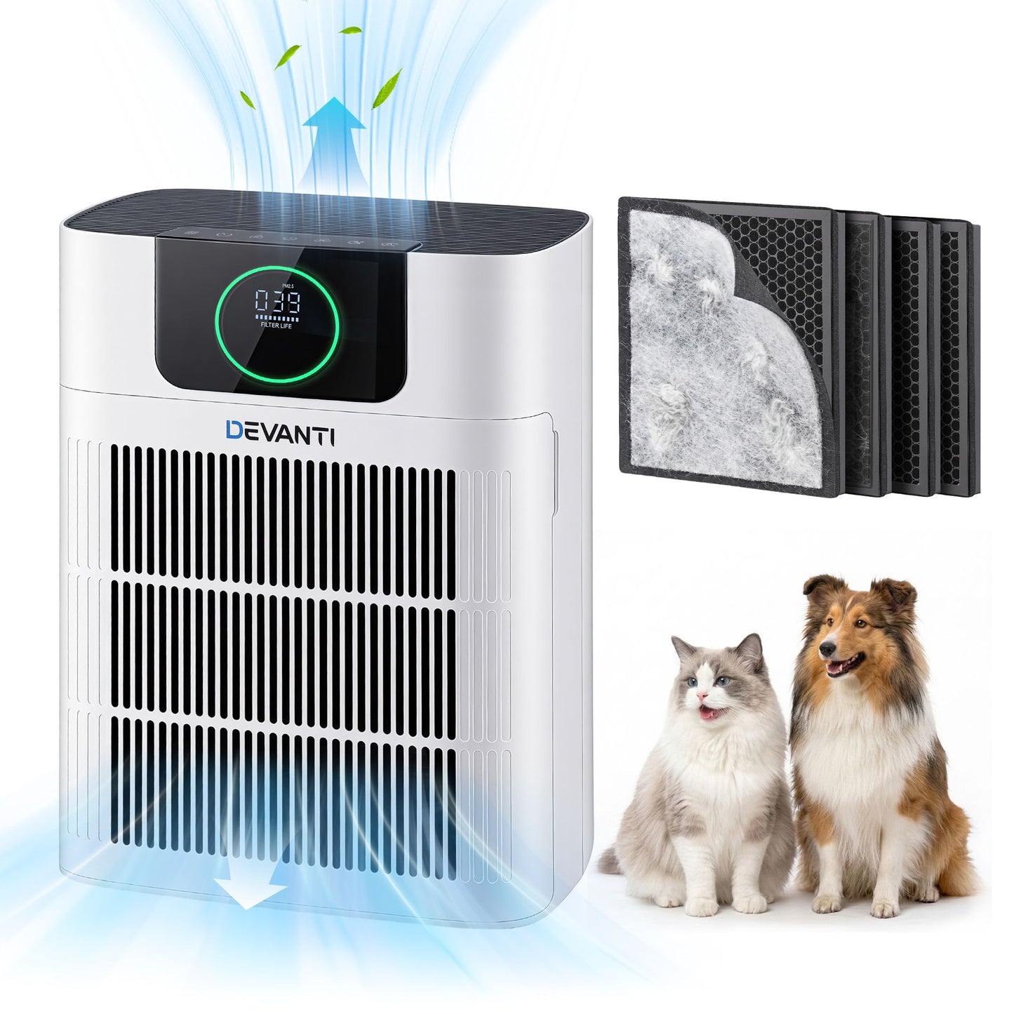 Devanti Pet Air Purifier Replacement Filter - White